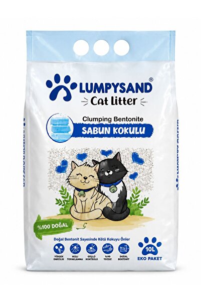 lumpysand Marsilya Sabun Kokulu Bentonit İnce Taneli Süper Topaklaşan Kedi Ku...