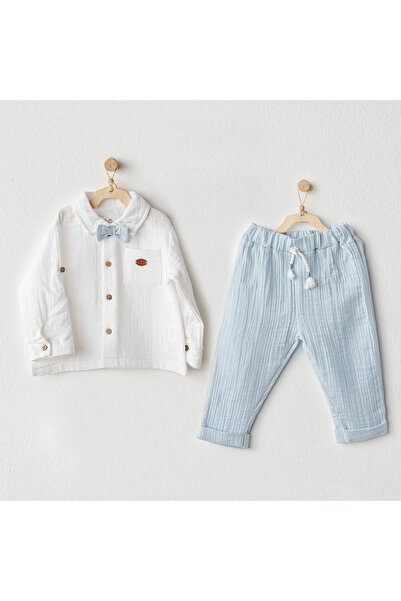 andywawa Erkek Bebek Takım 2 Parça Muslin AC25622