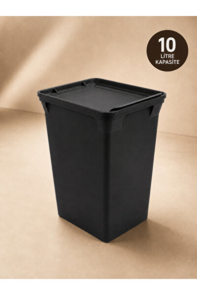 QUTU Q-trash Bın 10 L Siyah Çöp Kovası