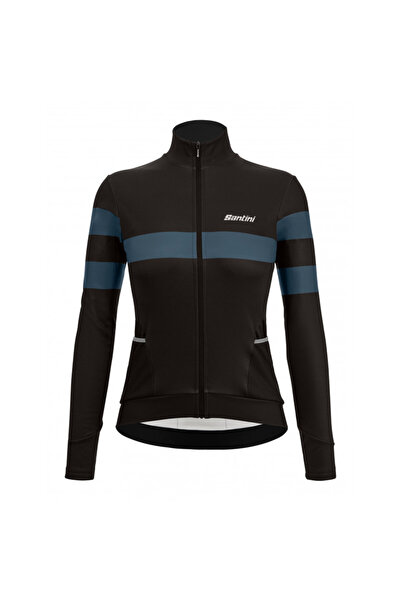 Santini Coral Bengal FW 2022 women's thermal cycling jacket-Black-S