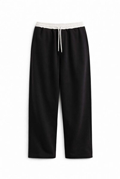 VAMOSCLO Baggy Fit Eşofman Alt Siyah