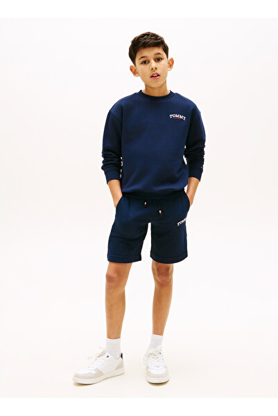 Tommy Hilfiger Lacivert Erkek Çocuk Baskılı Şort KB0KB10242C1G