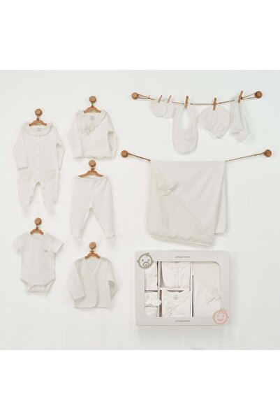andywawa Ecru Baby Girl Hospital Release Set of 10 Ecru