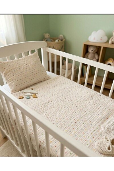 Sevza Kids %100 Pamuk 2'li Müslin Örtü - Yastık Kılıfı - Bebek Nevresim Seti ...