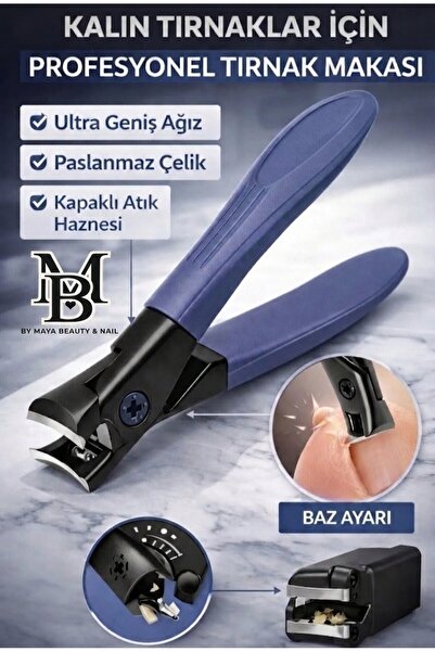 PİRAYE AKSESUAR Tırnak Makası Mantar Tırnaklarda Profesyonel Hazneli Bileyli ...