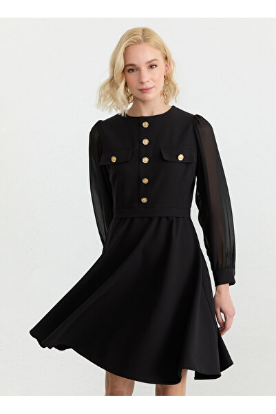Selen Siyah Kadın Elbise 26YSL7760