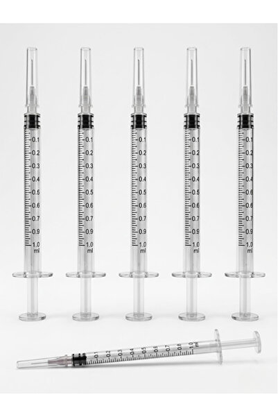 Genaric 100 قطعة من أدوات قياس شفافة سعة 1 مل 27G لوير سليب 1/2 لتطبيق السوائل