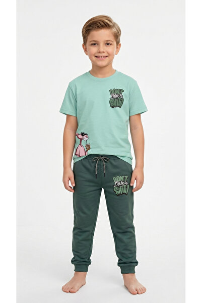 levanapajamas Pink Tiger Cartoon Costume Cotton Green