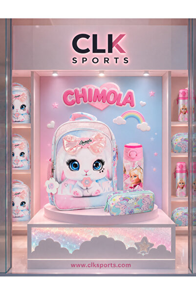 CLK SPORTS Chimola College Kindergarten Backpack, Pencil Case, Water Bottle &...