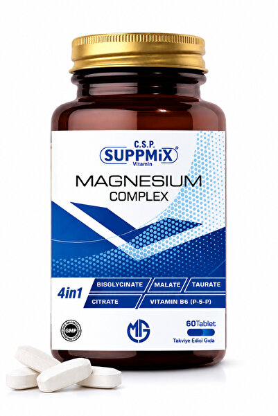 suppmix Magnezyum Complex B6 Vitamini 60 Tablet