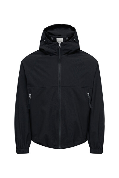 Only & Sons Siyah Erkek Kapüşonlu Ceket 22036737 ONSSEAN TECHNICAL JACKET