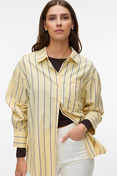 Vero Moda Vmfanni New Ls Shirt Wvn Exp
