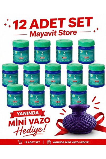 SED Masaj Kremi 12 Adet Set krem 38 gr / 45 ml Viks Ferahlatıcı-Mayavit Store...