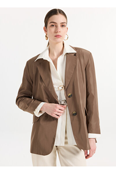 2wins Oversized Mint Kadın Ceket Lotus Jacket