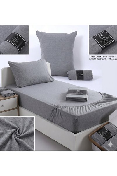 SERENART HOME طقم ملاءات مطاطية لشخص واحد