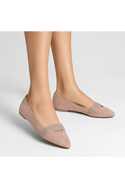 Major Butik Women's Suede Ballerina Shoes