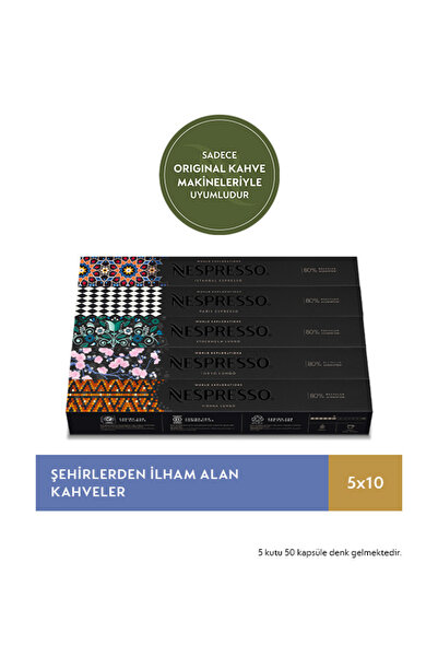 Nespresso Şehirlerden İlham Alan Kahveler - 50 Kapsül