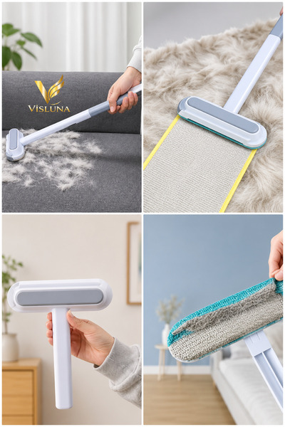 VİSLUNA Aparat de curățat geamurile, colector de păr multifuncțional, curățăt...