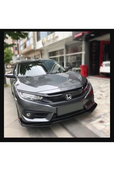 OEM AUTOGP Honda civic fk7 için uygundur ön tampon altı lip 3 parça kulaklı