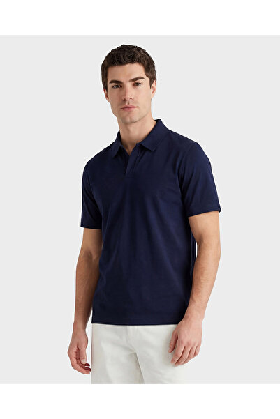 Gant Erkek Lacivert Regular Fit Polo Yaka T-Shirt