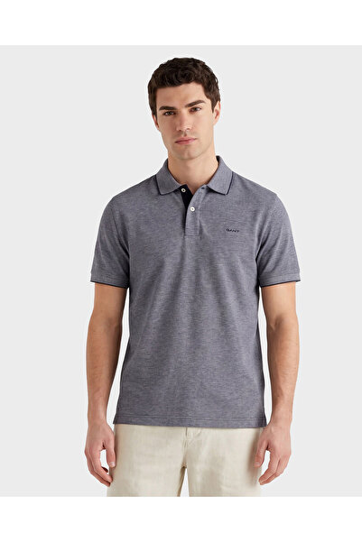 Gant Erkek Lacivert Regular Fit Polo Yaka T-Shirt