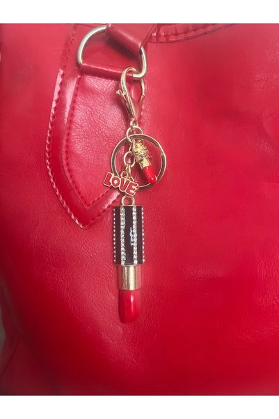 GenelTedarik Lipstick Figured Keychain |   Bag Charm |   It Doesn'T Get Dark |   Special Boxed