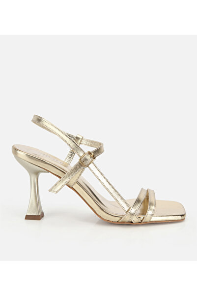 Hotiç Women's Gold Banded Heels Sandals