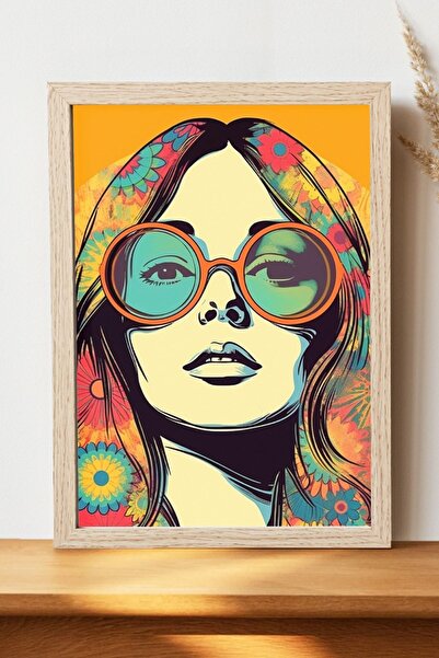 Luna Marissa Γυναικεία αφίσα Hippie - Αφίσα τοίχου από γυαλιστερό χαρτί χωρίς...
