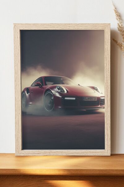 Luna Marissa Αφίσα Porsche - Αφίσα αυτοκινήτου από γυαλιστερό χαρτί χωρίς πλα...