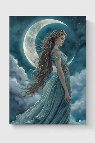 Luna Marissa Αφίσα Moon and Woman χωρίς πλαίσιο για τοίχο