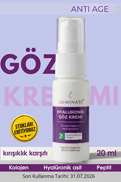 Luminate Göz Altı Kremi Kırışıklık Ve Morluk Karşıtı Göz Çevresi Nemlendirici...