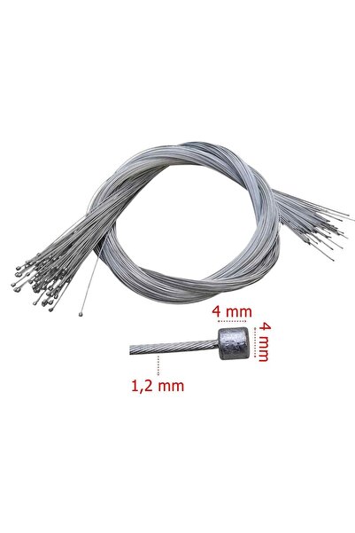 SEVGENT Bisiklet Vites Teli İç 250 Cm (1,2 Mm) Arpa Başlı(1 ADET)