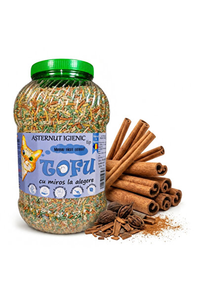 Vitamix Tofu ecoMiau – Asternut biodegradabil si pentru pisici, Scortisoara, ...