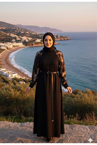 MODA KOL DETAYLI ELBİSE
