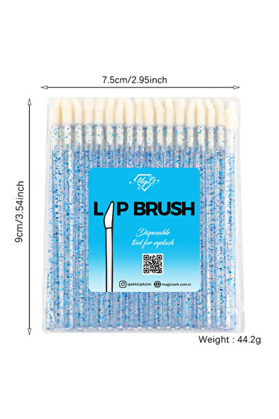 Magic Lash Lip Brush Microbrush 50 Adet | İpek Kirpik & Lifting & Dudak Renklendirme Uygulama Çubuğu