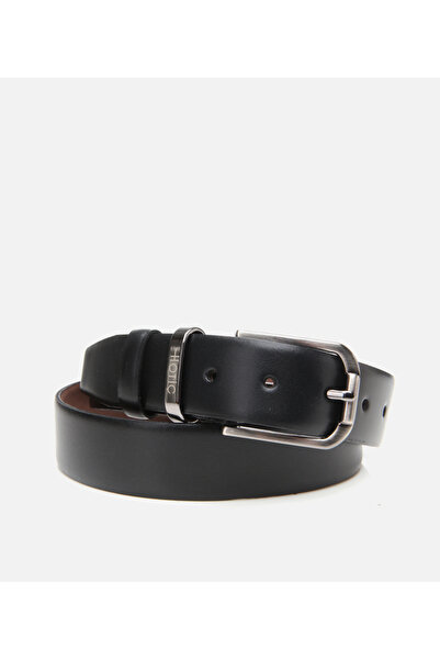 Hotiç Men's Leather Black Belt