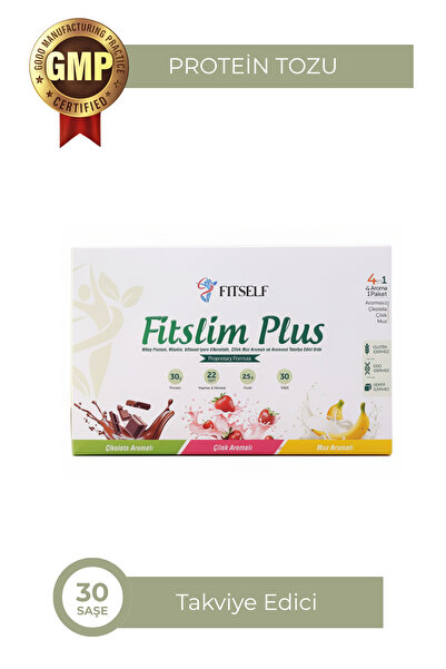 Fitself PROTEİN TOZU , WHEY PROTEİN ,ÇİKOLATA,ÇİLEK,MUZ AROMALI FİTSLİM