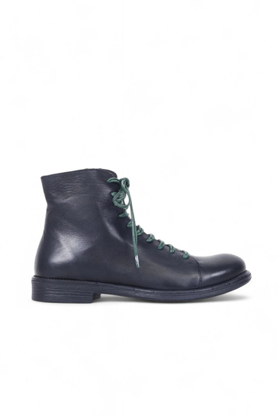 Bueno Shoes Cizme plate de damă din piele verde 01wr3701
