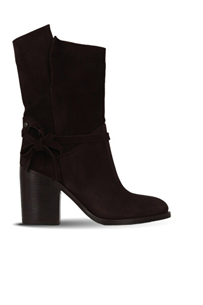 Bueno Shoes Brown Suede Women's Heeled Boots 30Wb4035