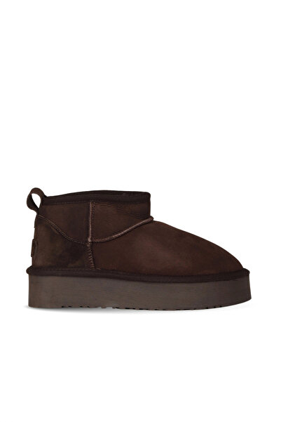 BUENO Shoes Brown Suede Women's Wedge Heeled Boots 05Ag2074054
