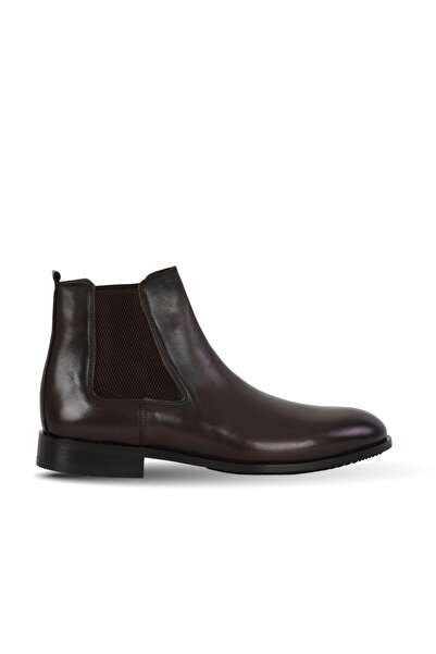 Bueno Shoes حذاء مسطح للرجال من جلد بامبي باللون البني 34mb3001