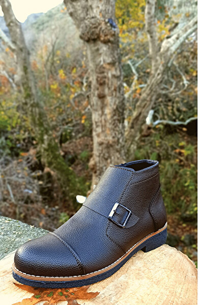 ALVERA COLLECTION Men's Winter Boots Brown Zippered