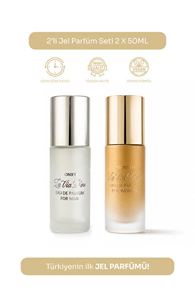 La Via Dore La Via Doré – 2’li Jel Parfüm Seti (Onyx + Rodonite) 2 × 50 ml EDP