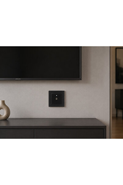 Ovivo Electric OVİVO ANTRASİT UYDU TV ÇERÇEVELİ