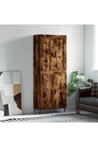 Concept Dulap înalt, stejar fumuriu, 69,5x34x180, lemn compozit