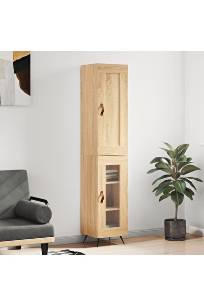 Concept Tall cabinet, sonoma oak, 34.5x34x180 cm, processed wood