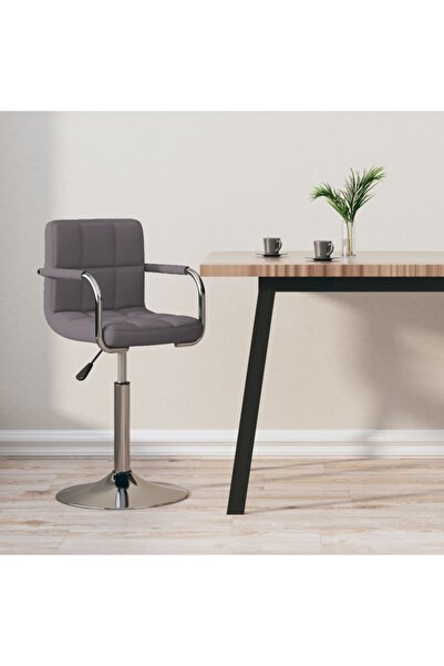 Concept Scaun de bar, gri taupe, material textil