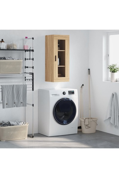 Concept Dulap montat pe perete, stejar sonoma, 34,5x34x90 cm