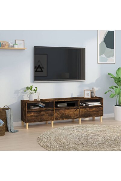 Concept Comodă TV, stejar fumuriu, 150x30x44,5 cm, lemn prelucrat