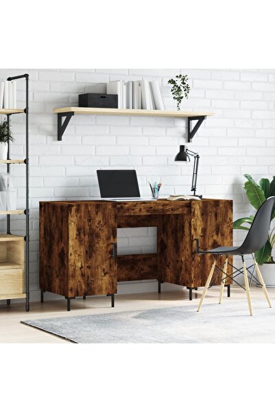 Concept Birou, stejar afumat, 140x50x75 cm, lemn compozit
